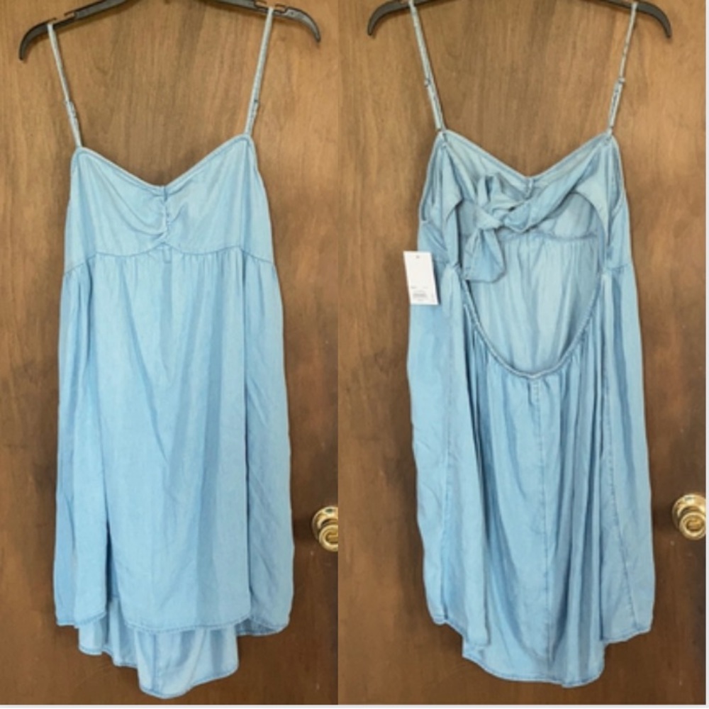 3/$24 So dress cinch front babydoll mini dress lyocell boho casual XXL
